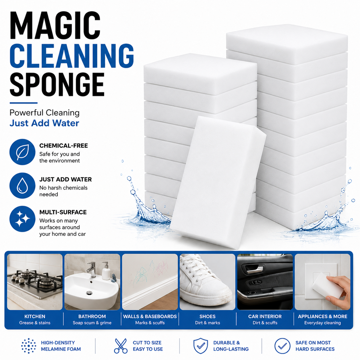 Melamine Sponges 50-Pack